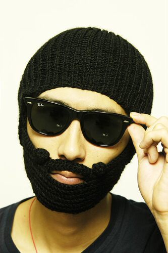 The Beard Man 手工 针织 胡须 胡子 毛线帽 可定制 儿童 宝宝 款 - 封面