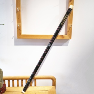 【竹笛定制】郑月明珍品专业苦竹演奏竹笛低音笛吹着恶魔的笛子