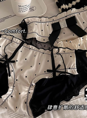 香槟黑色纯欲洛丽塔日系少女风女生蕾丝内裤女纯棉裆性感透气无痕