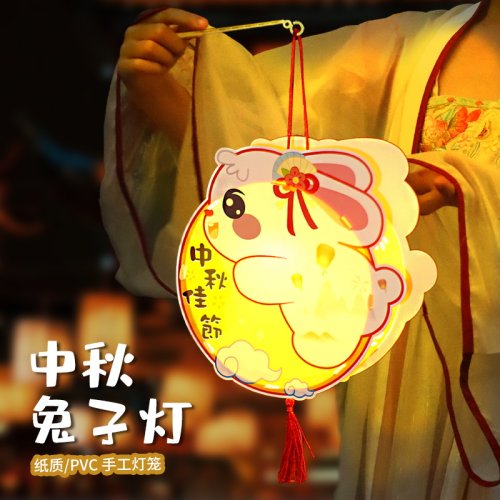 新年灯笼手工diy古风兔子