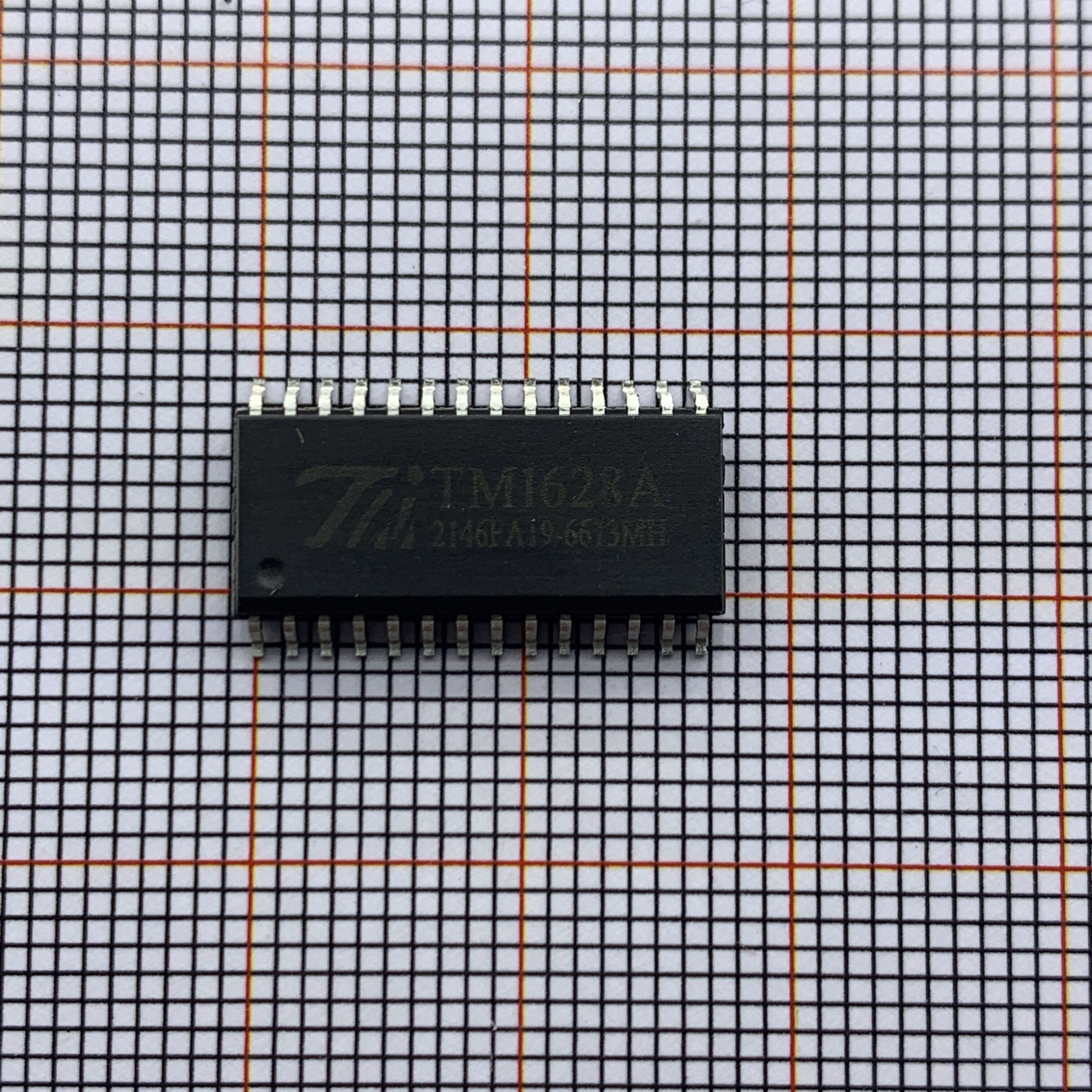 电磁炉芯片 TM1628A SOP28 LED数码管显示驱动IC 原装现货 TM1628