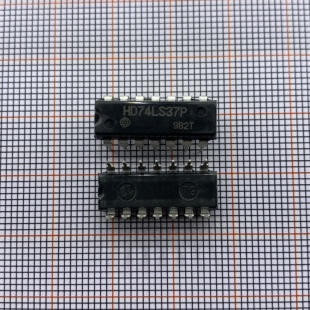 HD74LS37P 直插DIP-14  74LS37P 四2输入与非缓冲器芯片IC