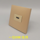 香槟金86型一位HDMI高清免焊接线面板2.0版 兼容1.4免焊多媒体插座