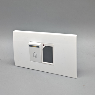 120型门铃开关+延时开关 触摸延时灯延迟开关加门铃复位按钮面板
