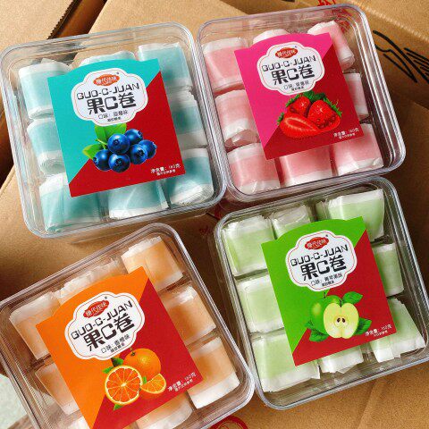 糖代佳味果c卷软糖水果口味160克卷卷糖儿童零食儿时水果糖爆款