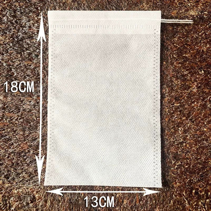 煮茶过滤泡茶袋中药无纺布纱袋子调料卤料煲汤13*18cm隔渣袋10个