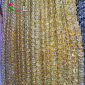 天然原矿黄水晶圆珠 10mmdiy手链项链配件高品质水晶散珠