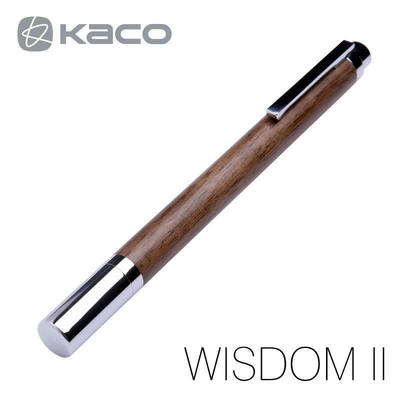 KACO WISDOM明致2胡桃木宝珠笔签字笔0.5mm进口黑芯商务礼品笔