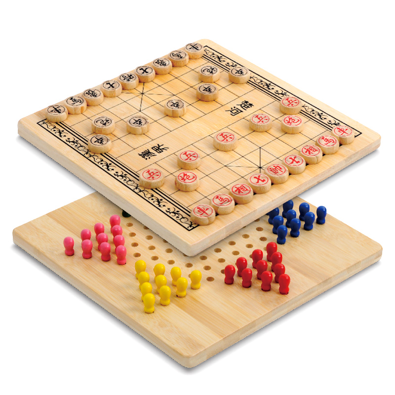 微码客/米米智玩中国象棋跳棋盘二合一套装实木大号双面两用-封面