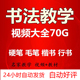 字帖毛笔硬笔 钢笔字 楷书行书练字书法教学视频教程0.01自动发货