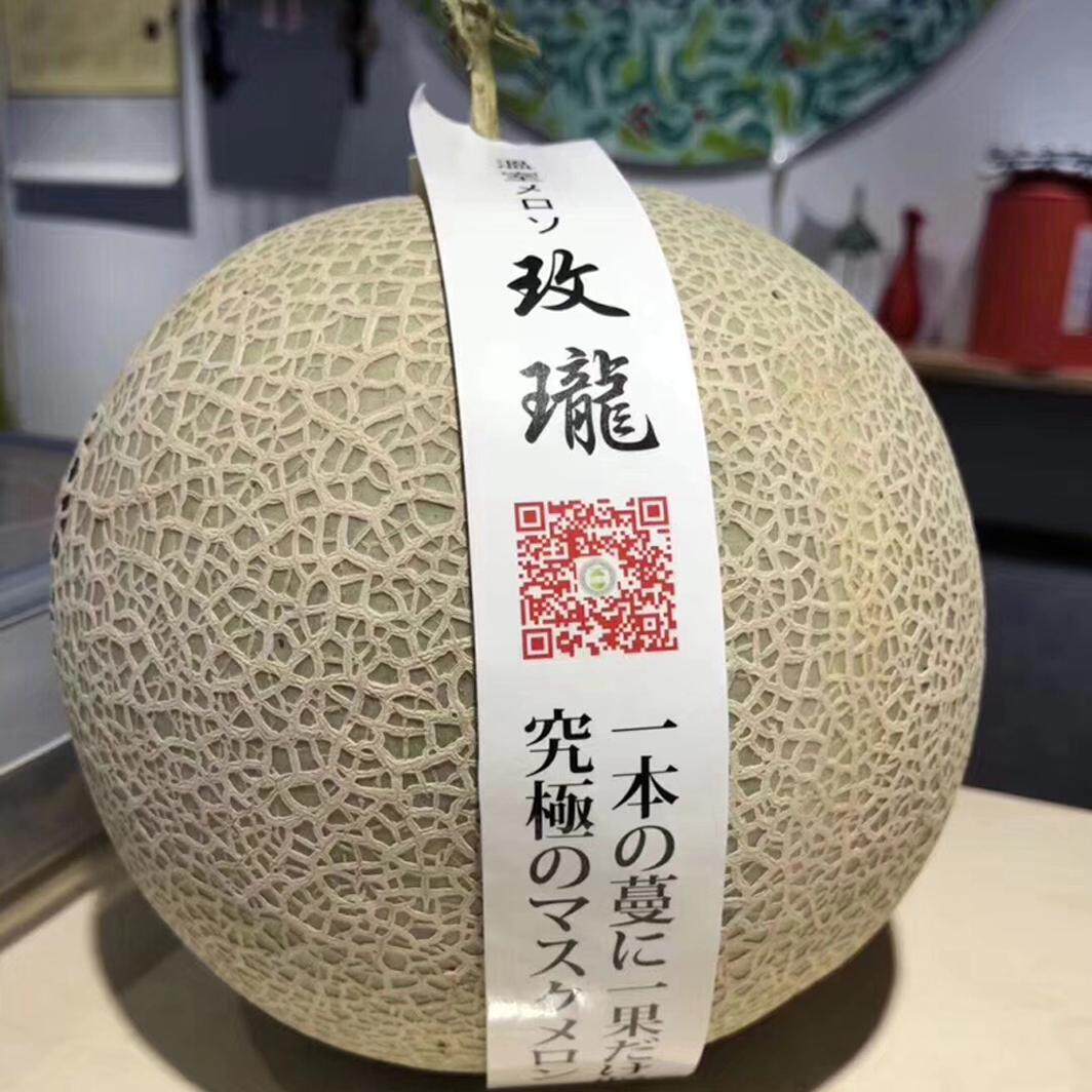 日本引种玫珑蜜瓜 半箱约7斤3-4个 海南网纹蜜瓜甜瓜非静冈夕张瓜