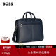 纹理装 BOSS博斯 男士 饰人造革公文包