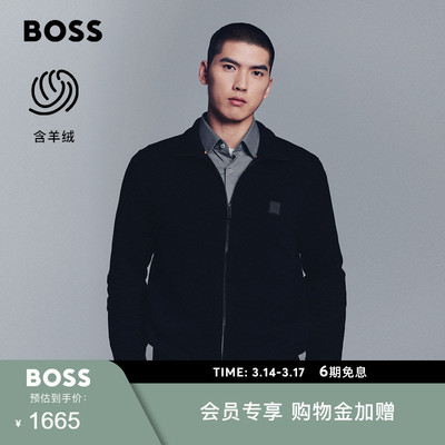 男士商务风拉链针织夹克