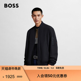 男士 BOSS博斯 秋季 拉链袖 型夹克 袋设计常规版 飞行员夹克