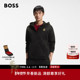 马年新春系列 BOSS博斯 男26年春季 新款 徽标图案拉链连帽卫衣