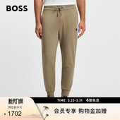 交织字母棉质混纺卫裤 BOSS博斯 金属色双 男士