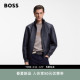 新款 BOSS博斯 26年春季 男士 立领羊皮革皮衣 阿斯顿马丁联名