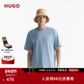棉质平纹针织T恤 男士 100%棉 HUGO雨果