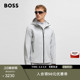 粘合网眼设计常规版 男士 BOSS博斯 型连帽夹克 运动风夹克