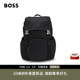 汪顺同款 26年春款 双肩包 男士 微型交织字母图案背包 BOSS博斯