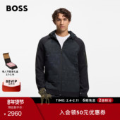 混纺夹克外套 BOSS博斯 男士 冬款 混纺连帽夹克外套