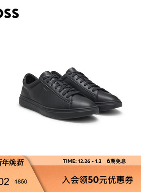 【新年礼物】BOSS博斯 25年冬季新款压纹徽标运动鞋