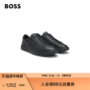 新款 25年冬季 BOSS博斯 压纹徽标运动鞋 新年礼物