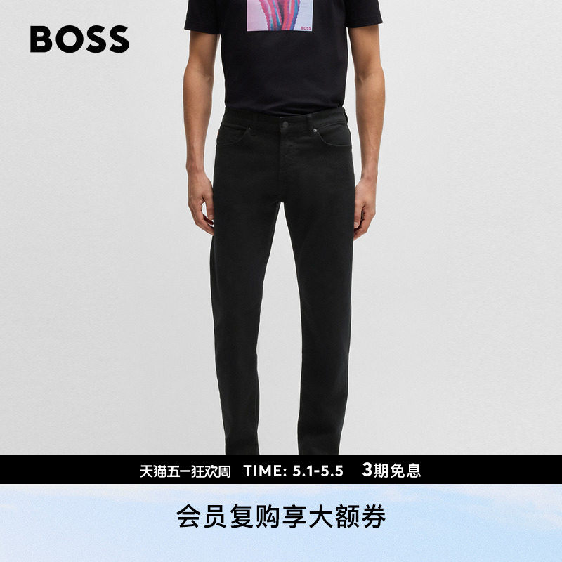 【中腰直筒牛仔裤】BOSS博斯 男士常规版型舒适弹性牛仔裤