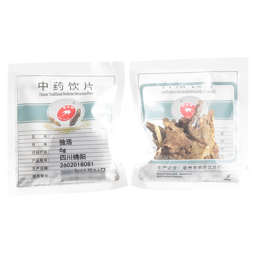 莲福堂 独活6g 中药饮片批发小包装中国药材