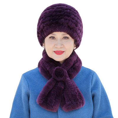 獭兔毛妈妈老太太奶奶皮草帽子