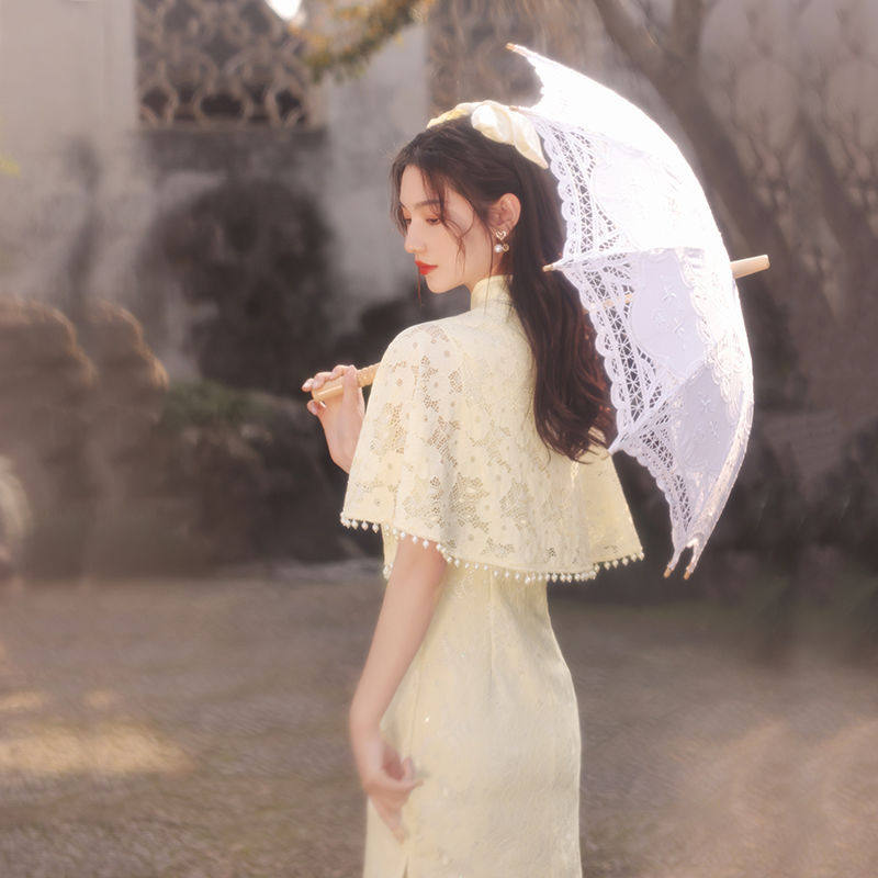 司藤同款蚀骨旗袍改良版夏季年轻款少女连衣裙复古名媛气质民国风