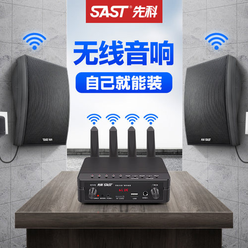 先科无线壁挂音箱店铺专用