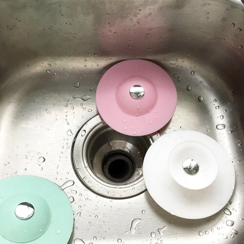 洗手盆洗脸盆水池塞子厨房水槽按压式漏塞飞碟地漏防臭盖密封水塞