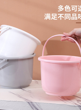 迷你小水桶塑料桶厨房提水桶灰色打扫卫生小桶儿童玩具收纳小桶