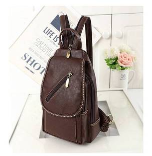 胸包女2024款新款设计感小众双肩包两用复古小背包女斜挎休闲包包