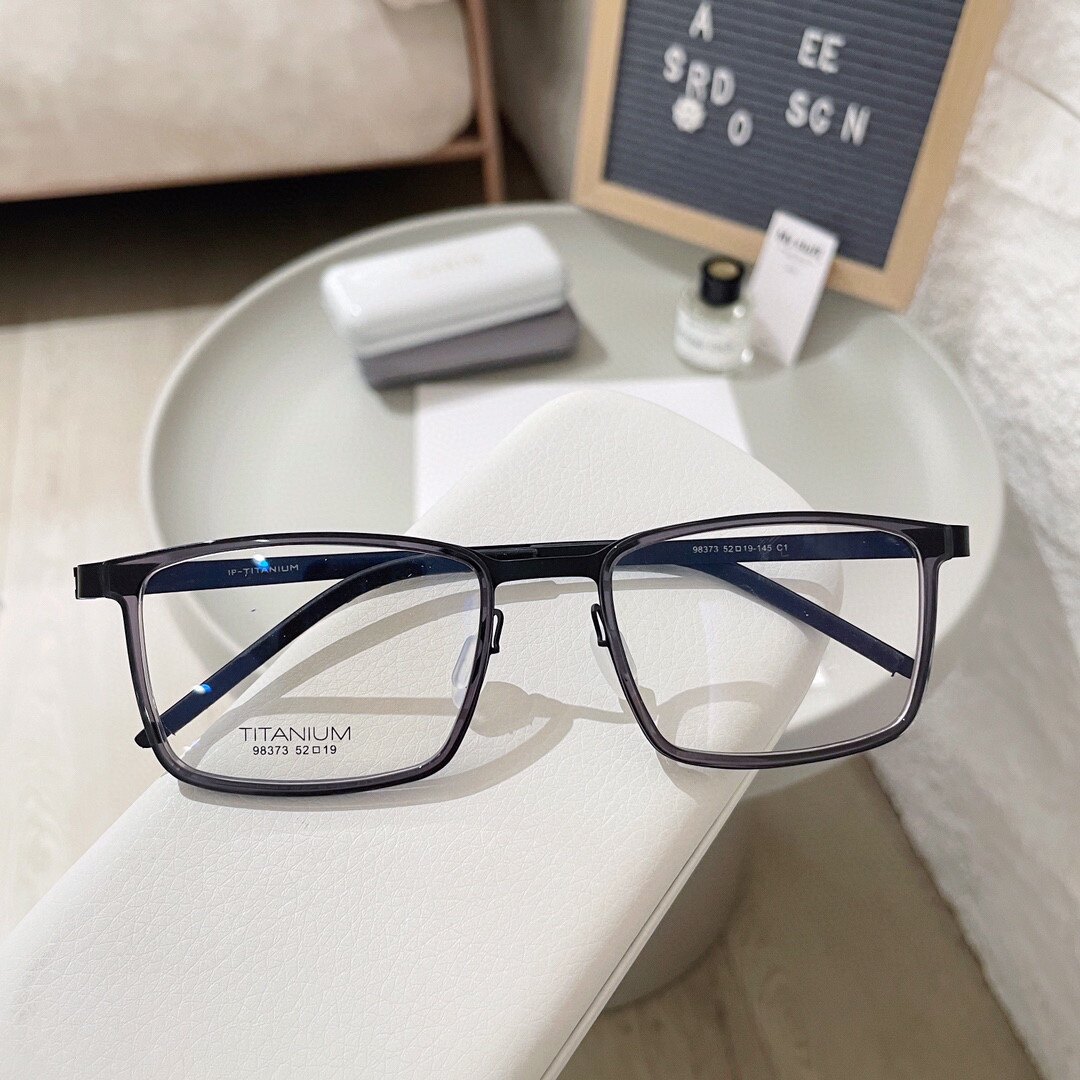 98373新款眼镜批发林德同款方框复古纯钛眼镜近视眼镜架