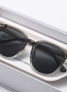 22298新款TR90墨镜女士高级感时尚茶色太阳镜防紫外线方圆脸防晒