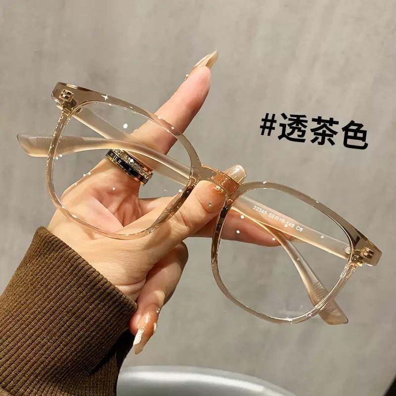 22345韩版潮流TR镜架磨砂灰眼镜近视女配镜素颜显白椭圆形眼睛框