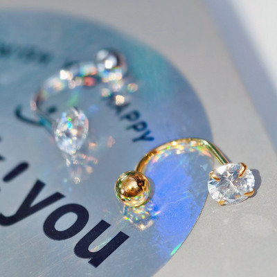 VIYAMI百搭925U型耳骨环耳骨钉