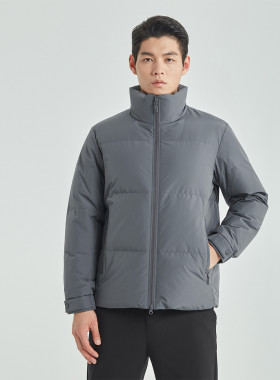 利家秋冬新款男士休闲时尚立领羽绒服保暖厚外套G4DRF8021S