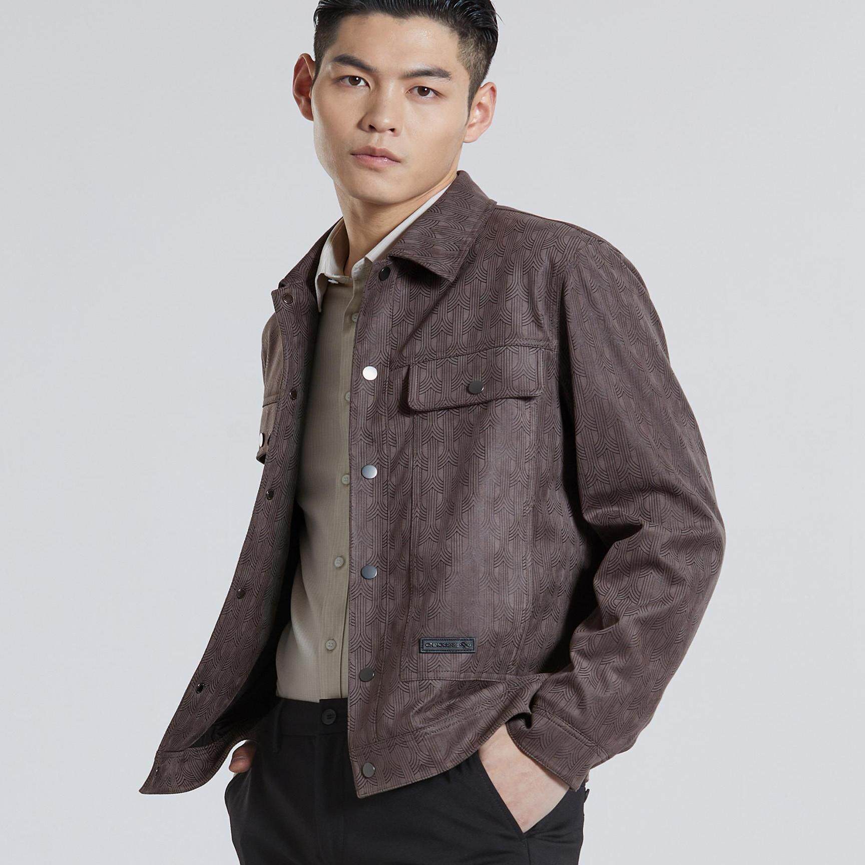 高品质男士夹克韩版春秋时尚休闲翻领外套男装青年帅气气质上衣