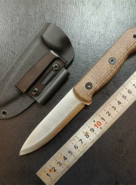 毕方制作电渣9cr18mov雷胖子户外高强度车载防身便携战术生存小刀