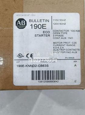 电动机启动器190E-KNND2-CB63S A[140M-C2E-B63 C+100-K09*10 A]