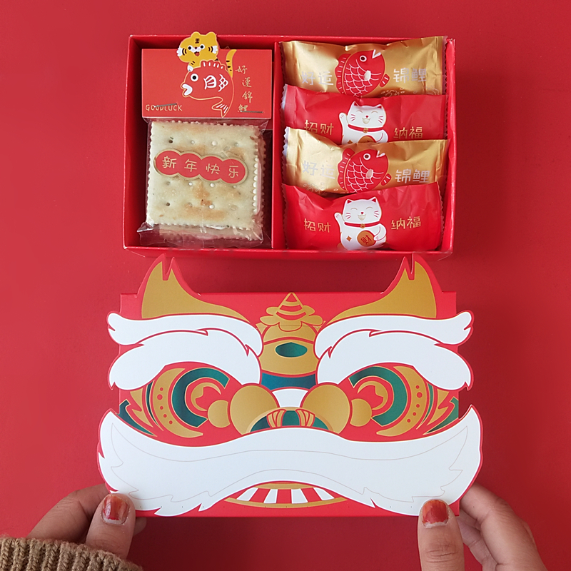 2026新年凤梨酥牛轧糖雪花酥包盒