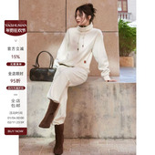 简约百搭柔软亲肤宽松高领抽绳套装 雅舒曼&图图妈 素净三色 女