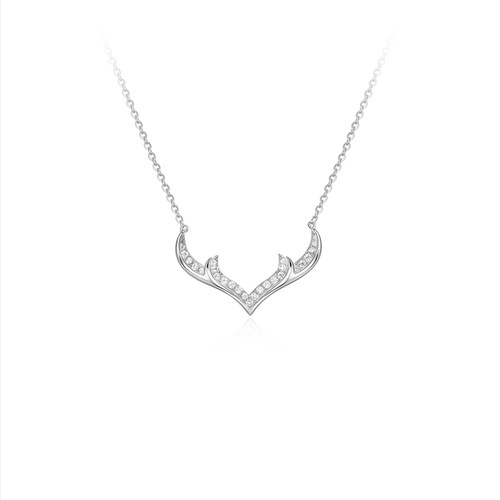 聚利时925银一鹿有你女士项链