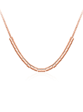 Julius/聚利时几何方块项链女款2025新款爆款925银生日礼物送女友