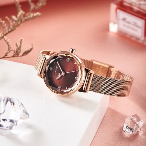 聚利时手表女款小众轻奢ins风设计感时尚气质高级感小巧石英表