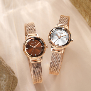 聚利时手表女款 小众轻奢高级感小表盘生日礼物送女生女朋友闺蜜