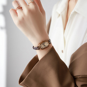 聚利时手表女2026新款 鹅卵石椭圆形小众轻奢高级感学生石英女表